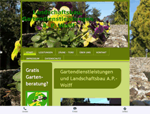 Tablet Screenshot of landschaftsbau-wolff.de